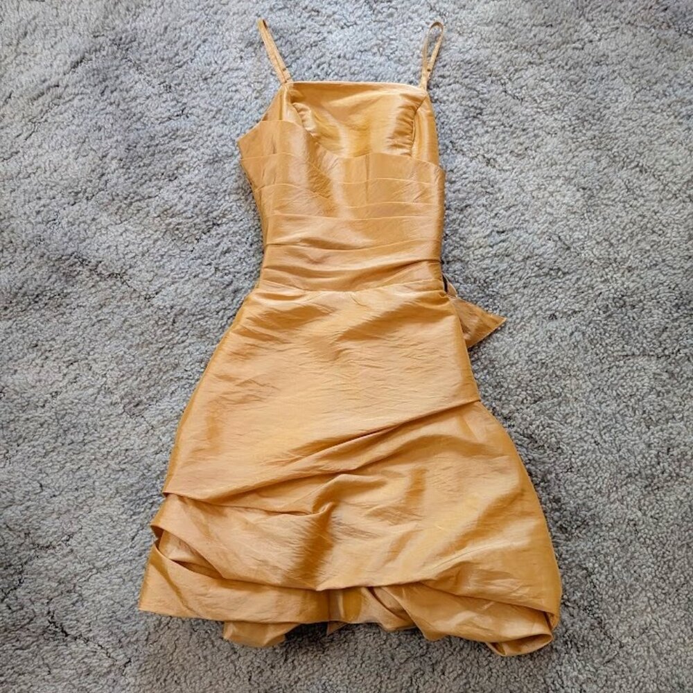bubble hem mini dress